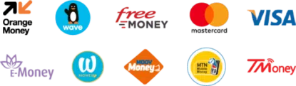 Moyens de paiement acceptés : Mobile Money